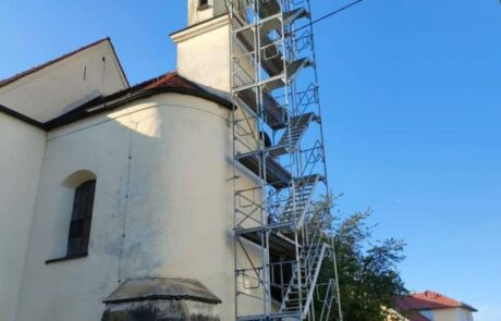 Projekt Fassadengerüst Kirche